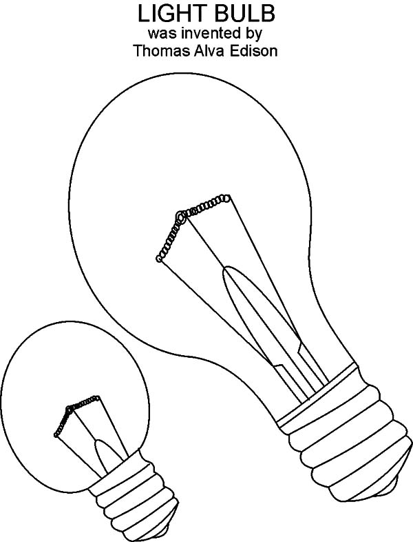 30 Bright Light Bulb Coloring Pages Printable 11