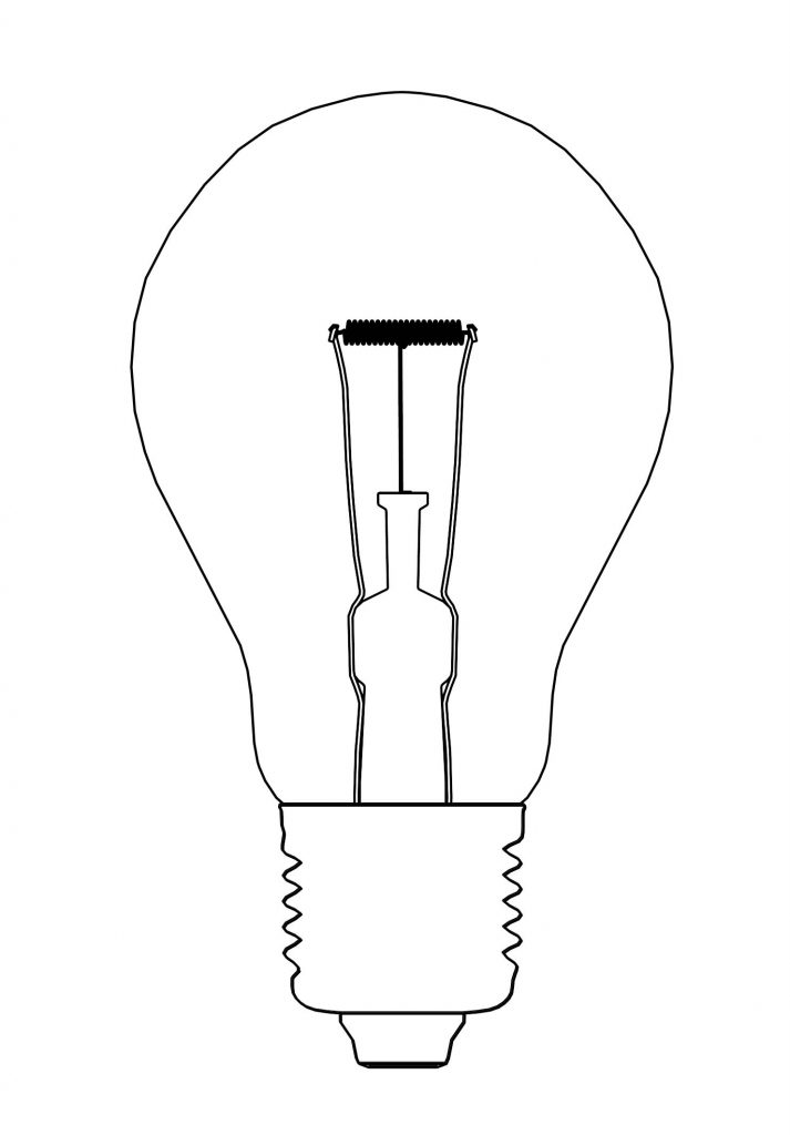 30 Bright Light Bulb Coloring Pages Printable 15