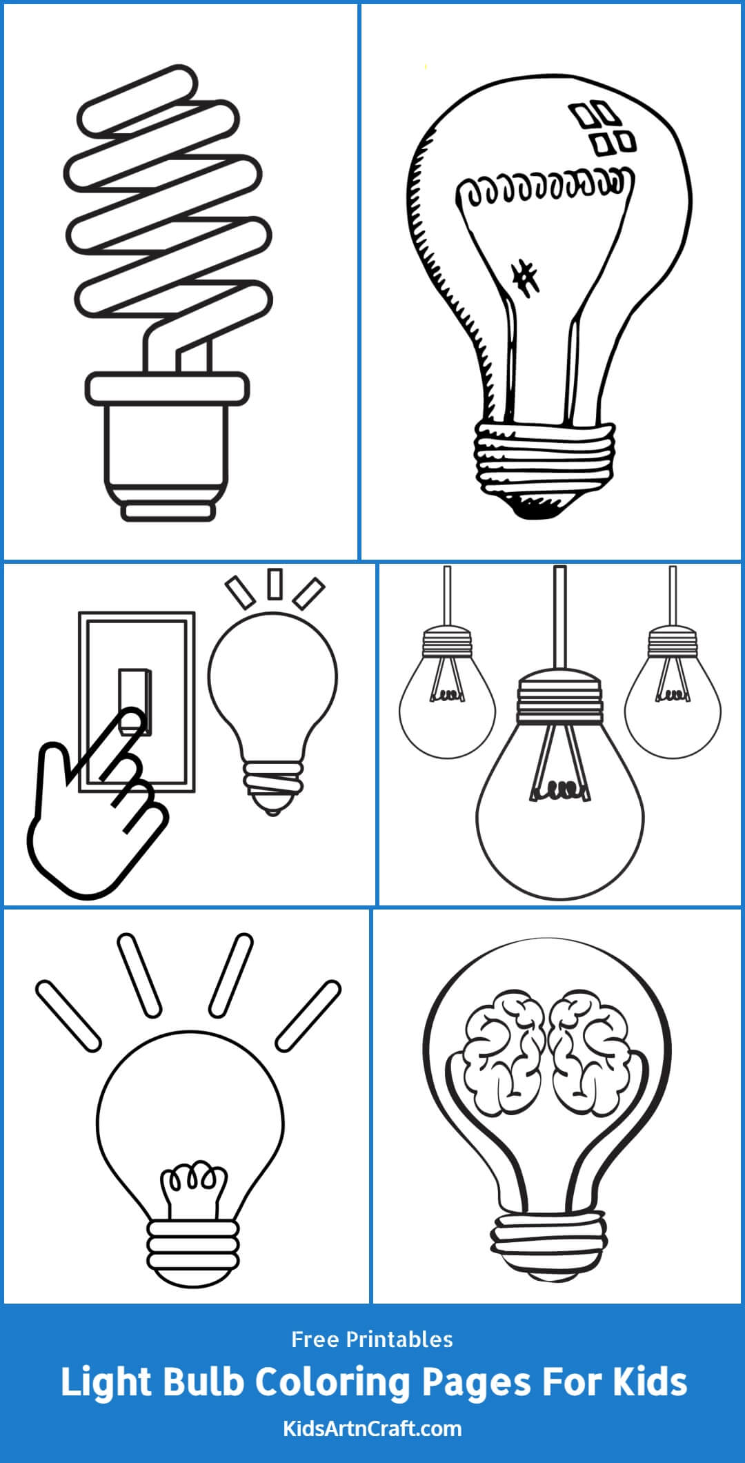 30 Bright Light Bulb Coloring Pages Printable 22