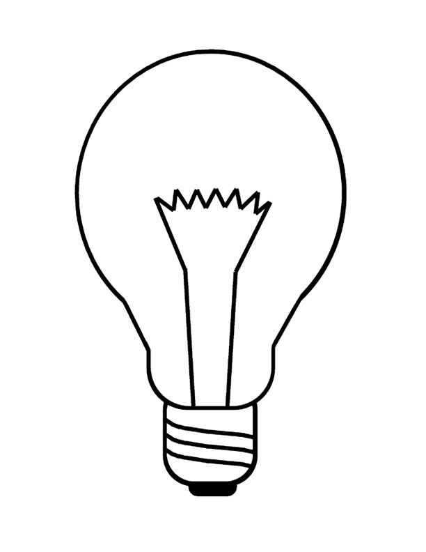 30 Bright Light Bulb Coloring Pages Printable 33