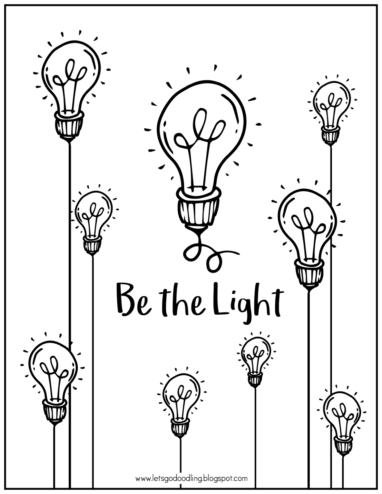 30 Bright Light Bulb Coloring Pages Printable 34