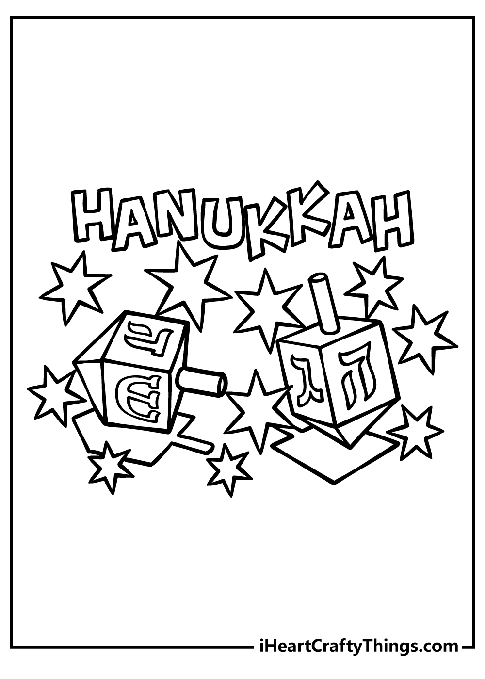 30 Celebratory Hanukkah Coloring Pages Printable 17