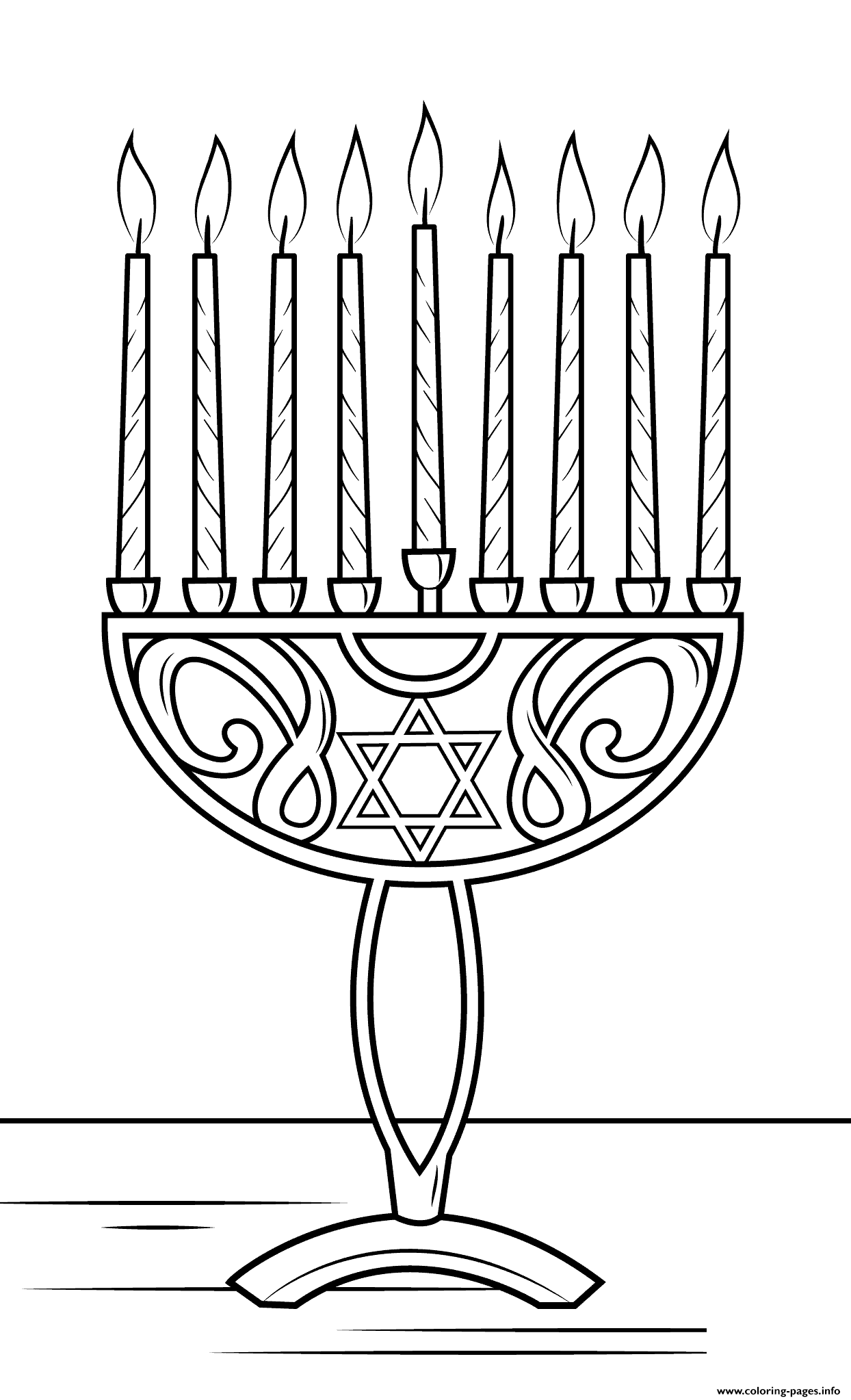 30 Celebratory Hanukkah Coloring Pages Printable 27