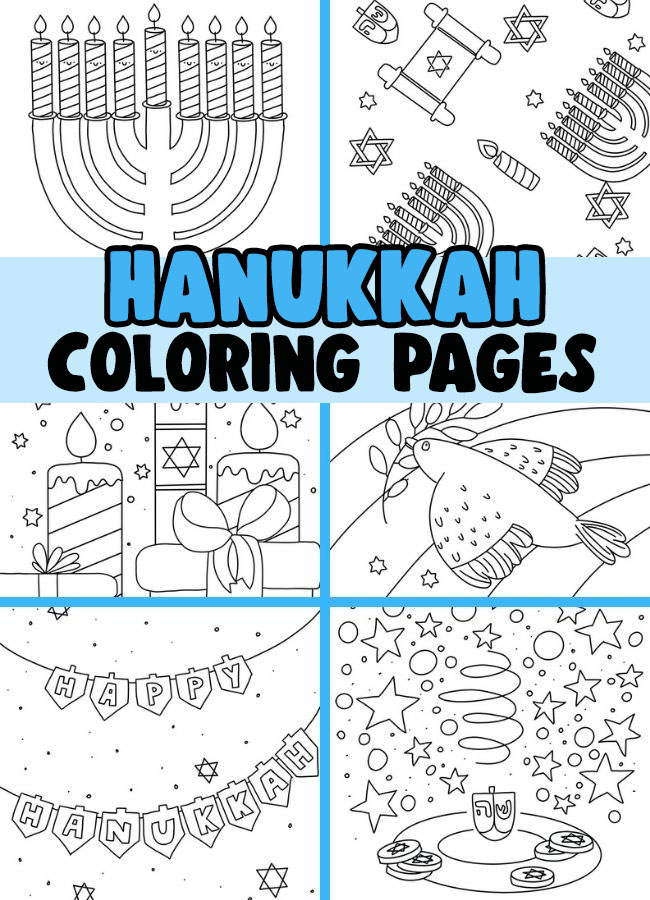 30 Celebratory Hanukkah Coloring Pages Printable 30