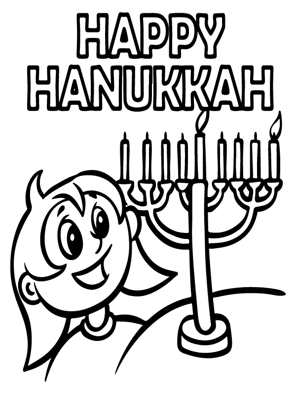 30 Celebratory Hanukkah Coloring Pages Printable 32