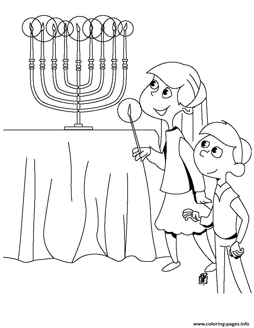 30 Celebratory Hanukkah Coloring Pages Printable 8