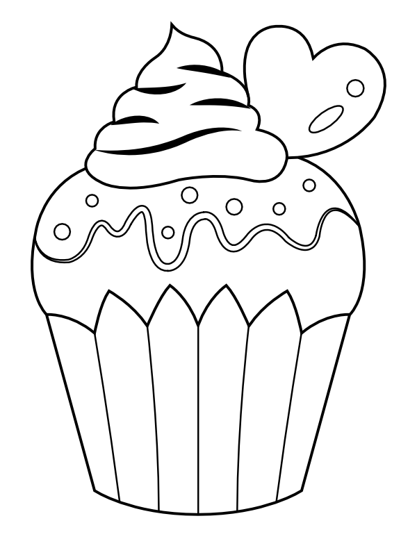 31 Delightful Cupcake Coloring Pages Printable 11