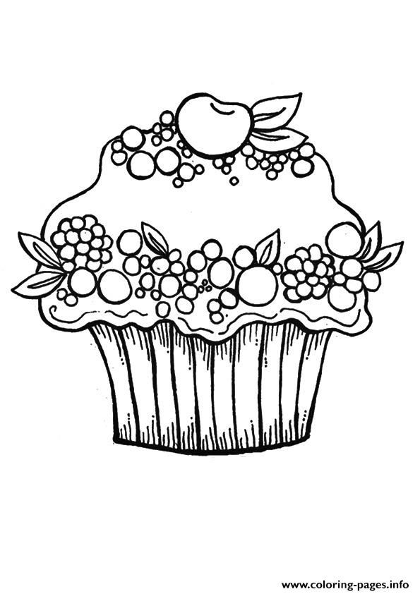 31 Delightful Cupcake Coloring Pages Printable 17