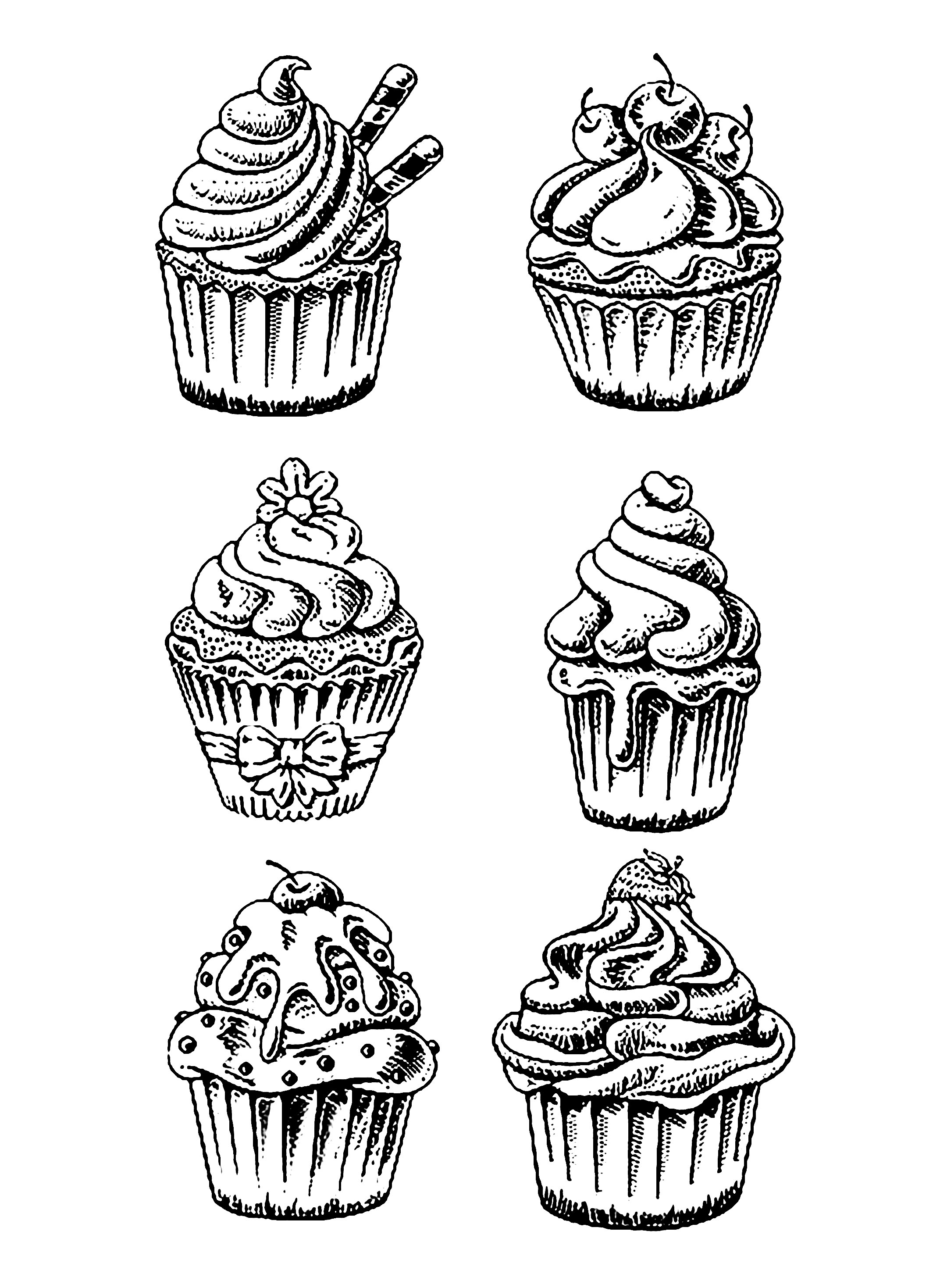 31 Delightful Cupcake Coloring Pages Printable 19