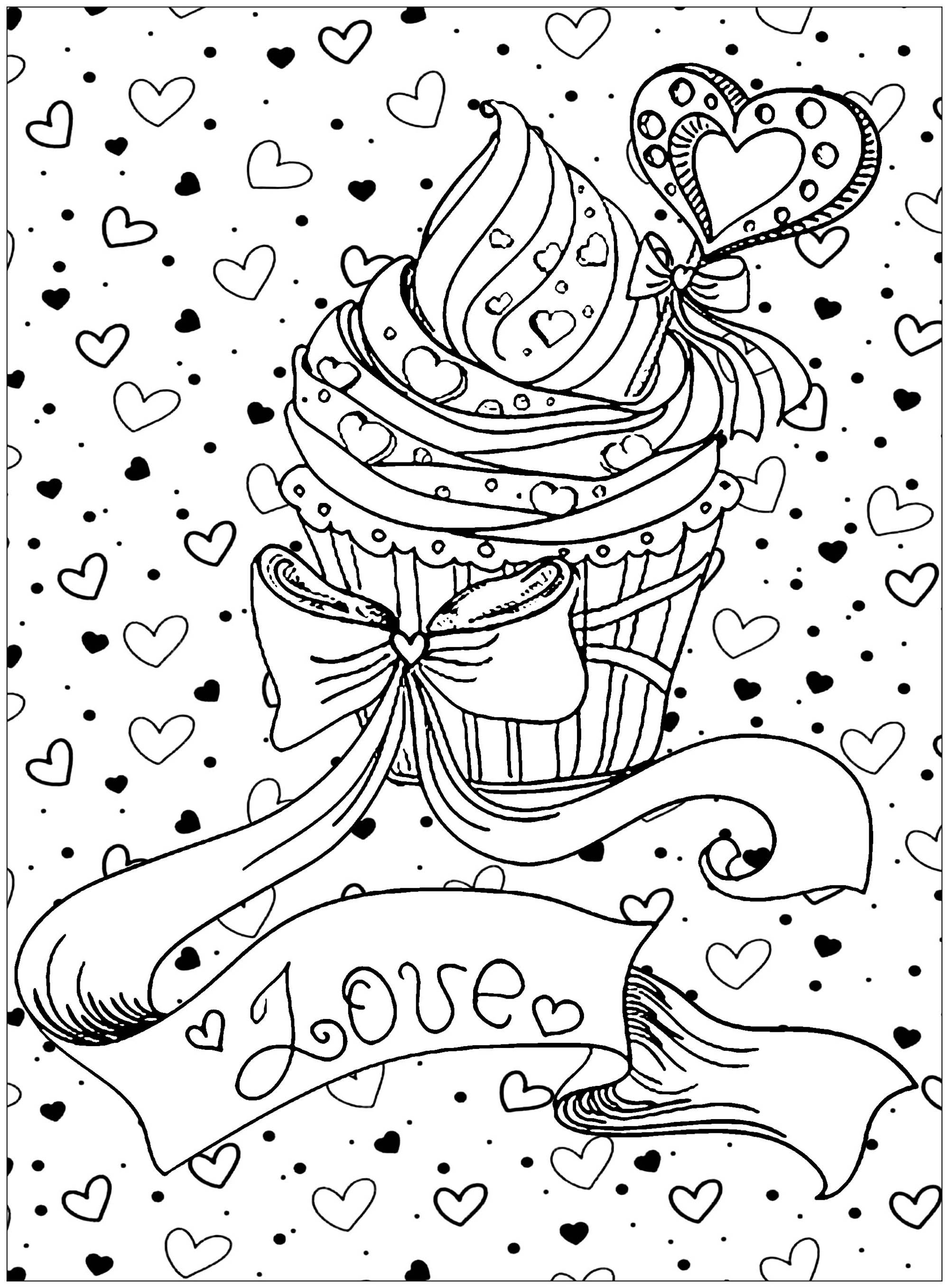 31 Delightful Cupcake Coloring Pages Printable 21