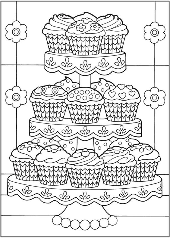 31 Delightful Cupcake Coloring Pages Printable 22