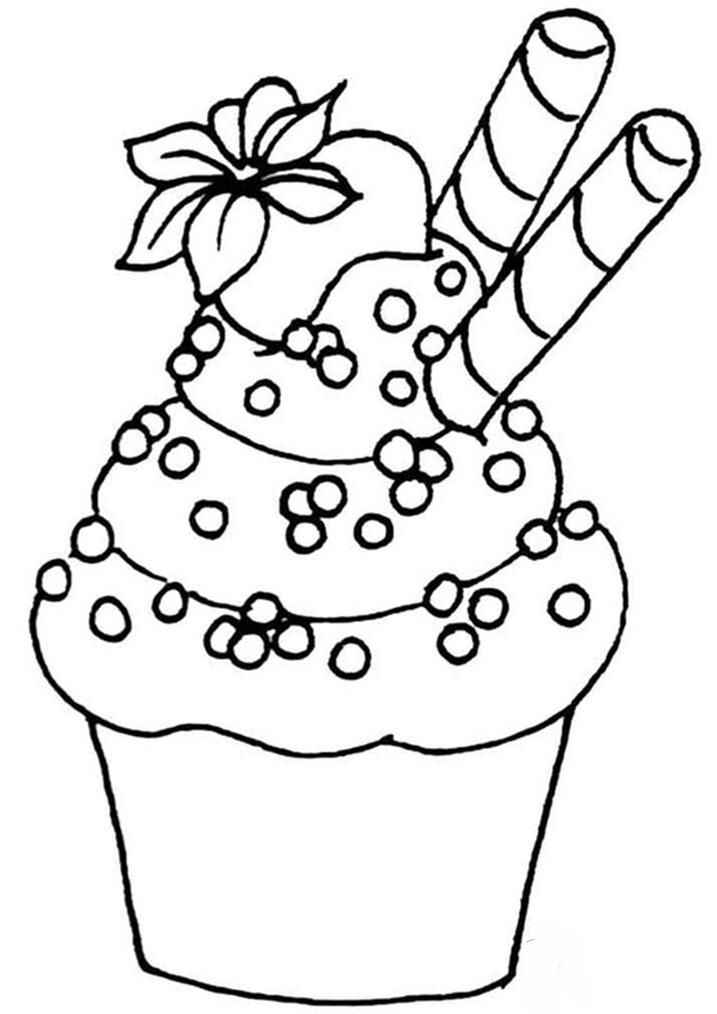 31 Delightful Cupcake Coloring Pages Printable 25