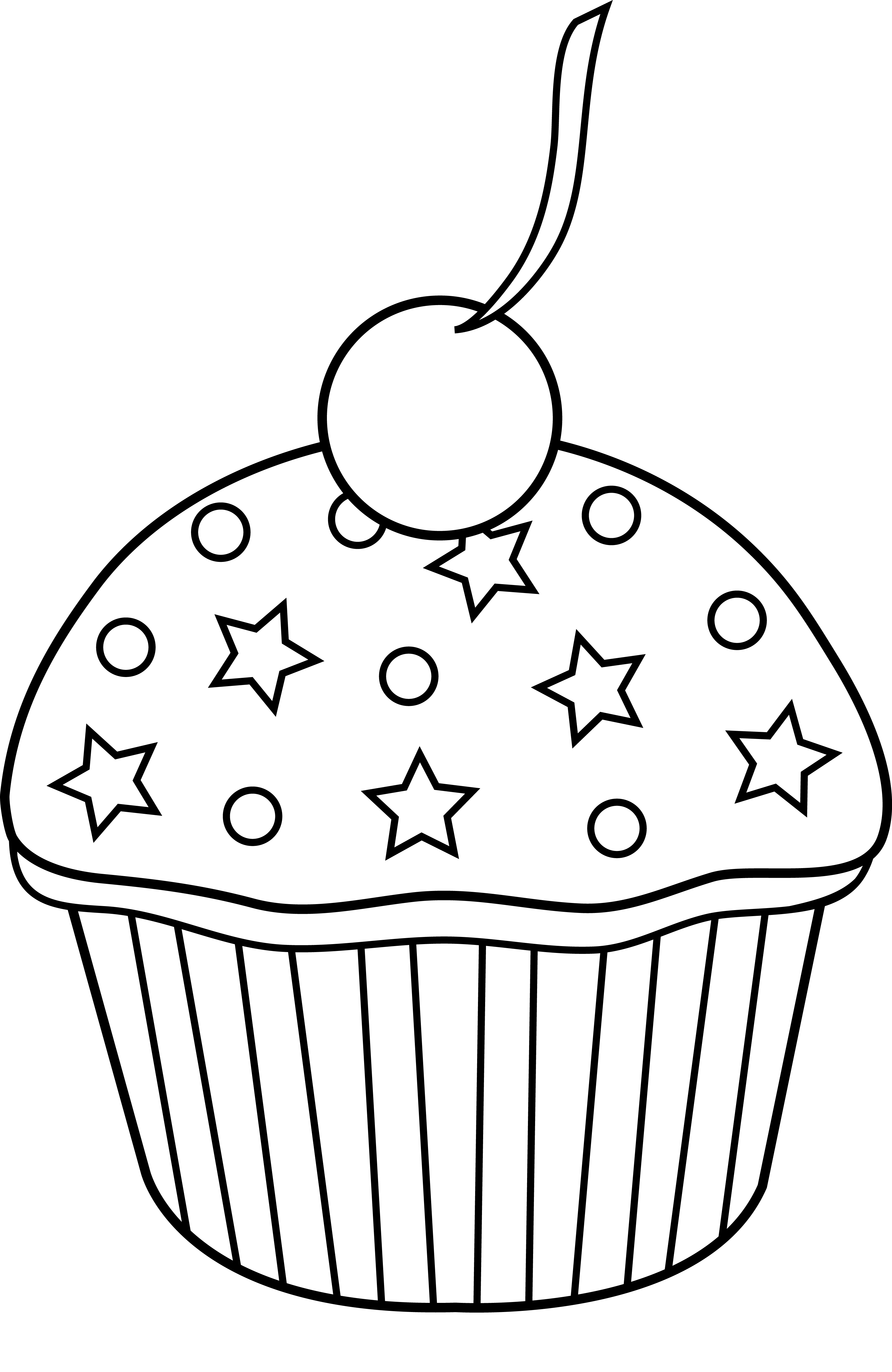 31 Delightful Cupcake Coloring Pages Printable 3