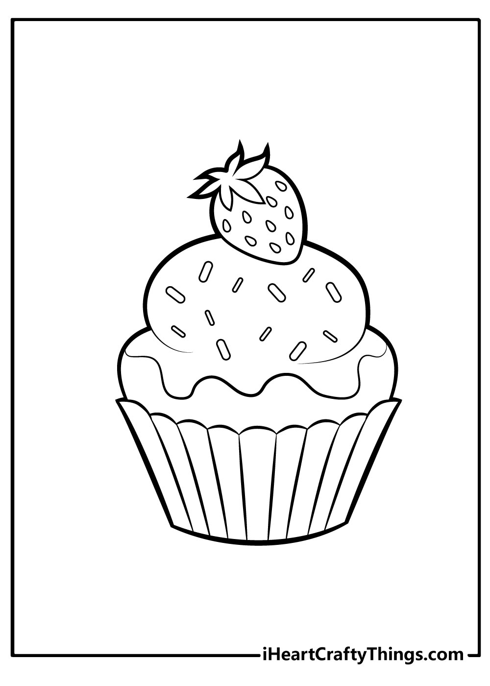 31 Delightful Cupcake Coloring Pages Printable 31