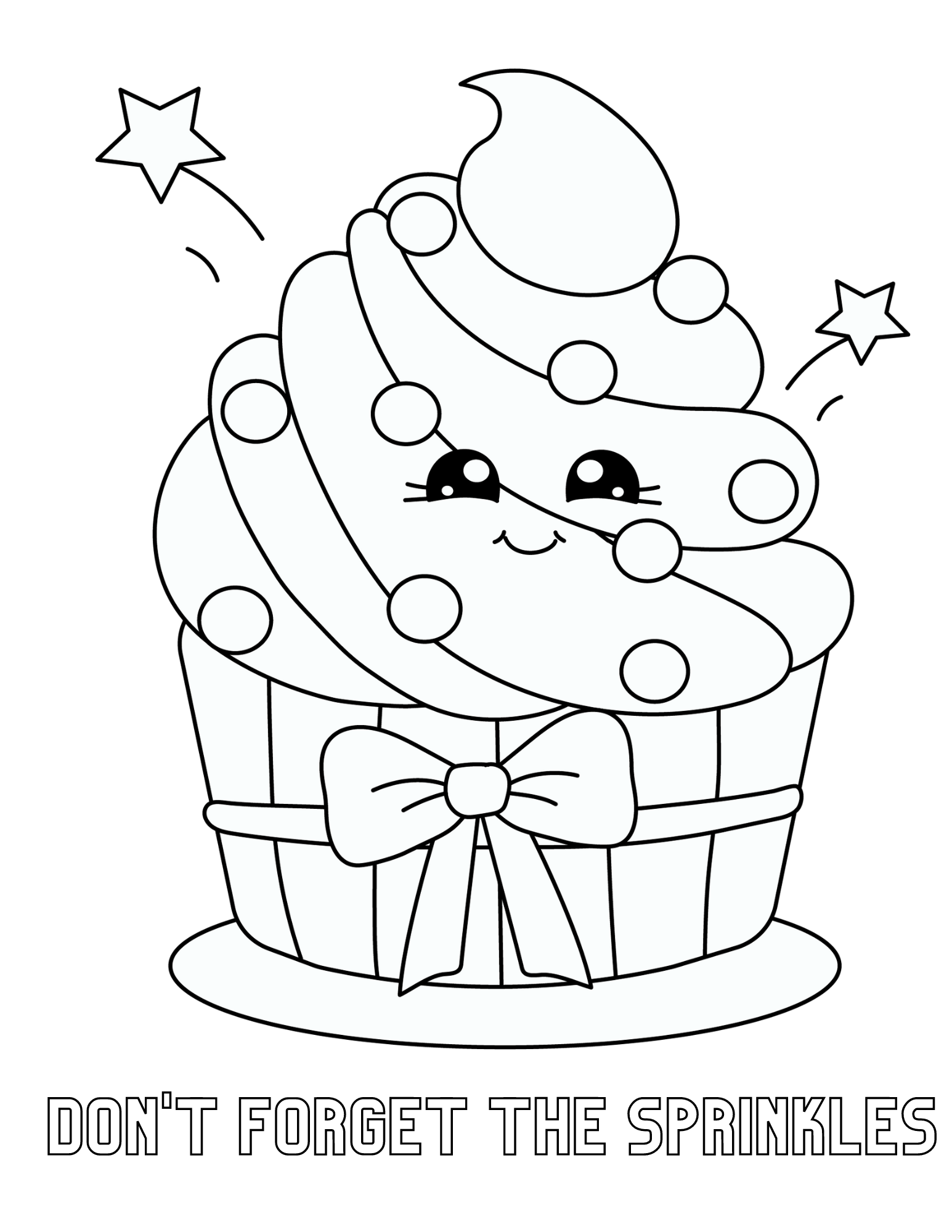 31 Delightful Cupcake Coloring Pages Printable 4