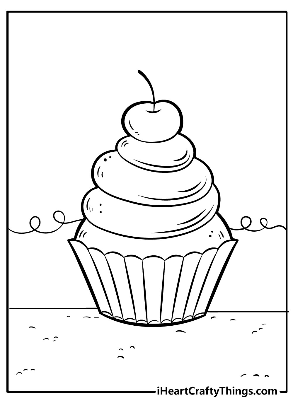 31 Delightful Cupcake Coloring Pages Printable 9