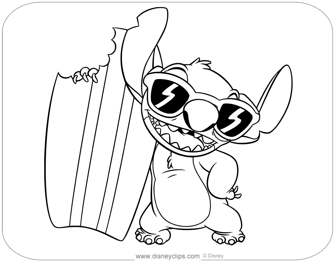 31 Lilo and Stitch Characters Coloring Pages Printable