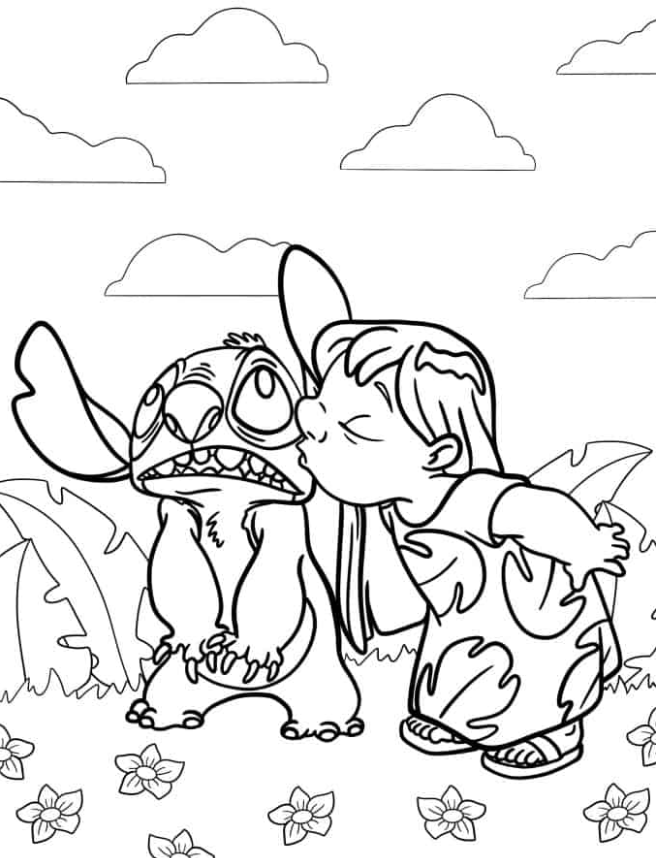 31 Lilo and Stitch Coloring Pages Halloween Printable