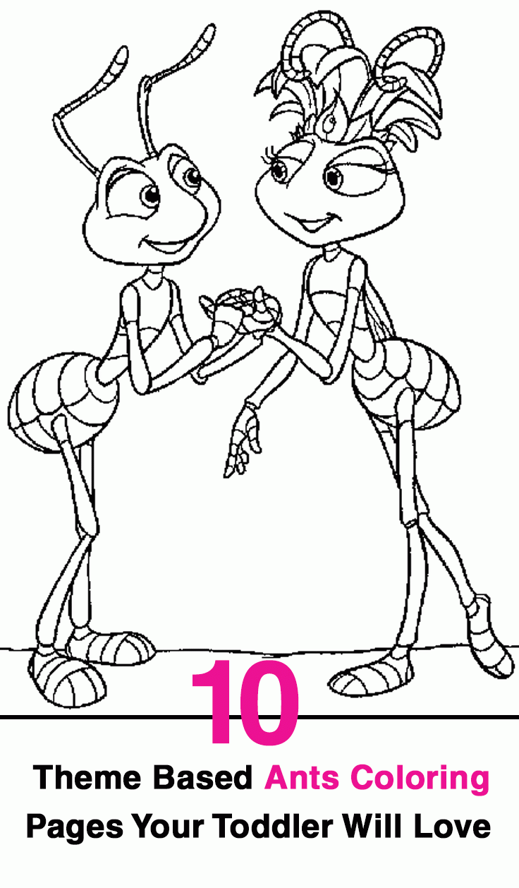 32 Busy Ant Coloring Pages Printable 1