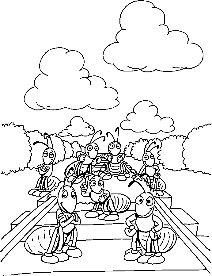 32 Busy Ant Coloring Pages Printable 12