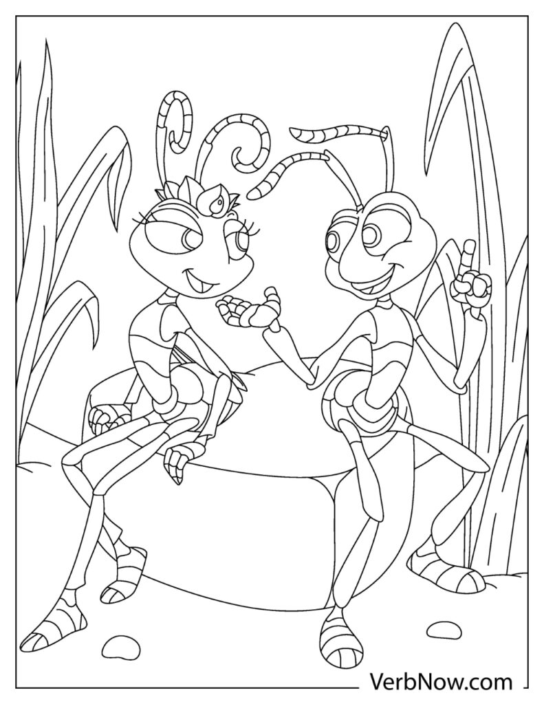 32 Busy Ant Coloring Pages Printable 27