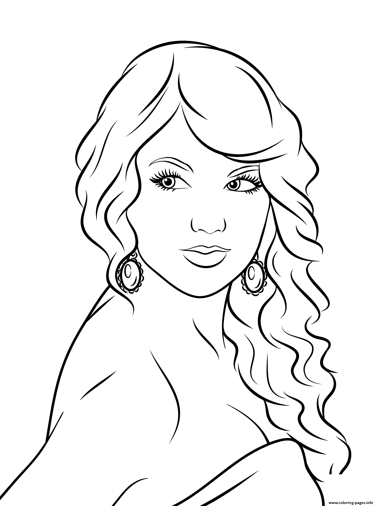 33 Captivating Taylor Swift Coloring Pages Printable 12