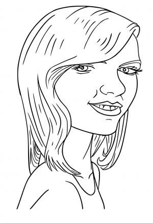 33 Captivating Taylor Swift Coloring Pages Printable 19