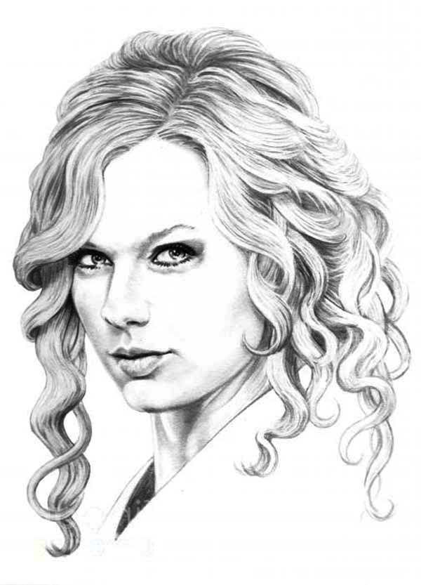 33 Captivating Taylor Swift Coloring Pages Printable 31