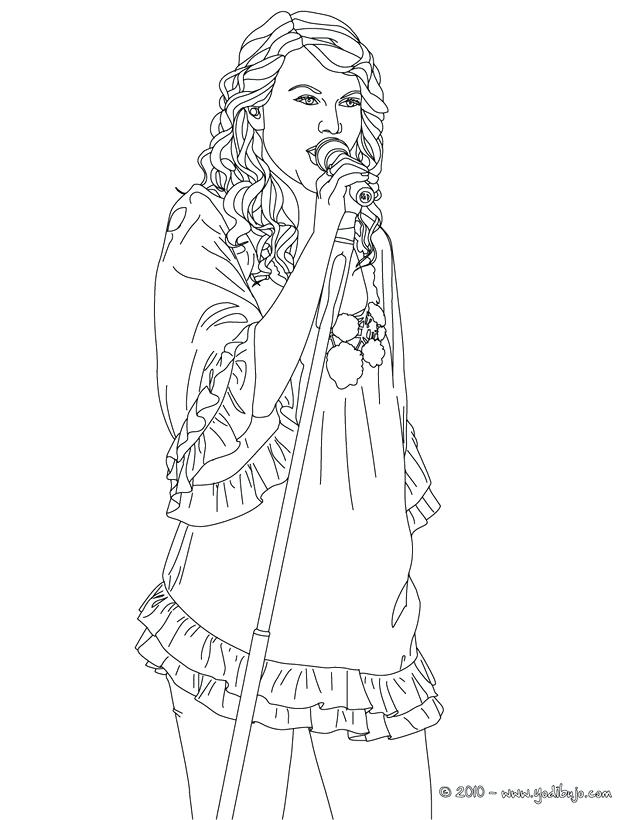 33 Captivating Taylor Swift Coloring Pages Printable 32