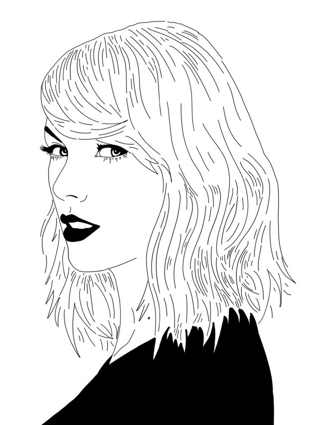 33 Captivating Taylor Swift Coloring Pages Printable 33