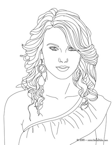 33 Captivating Taylor Swift Coloring Pages Printable 6