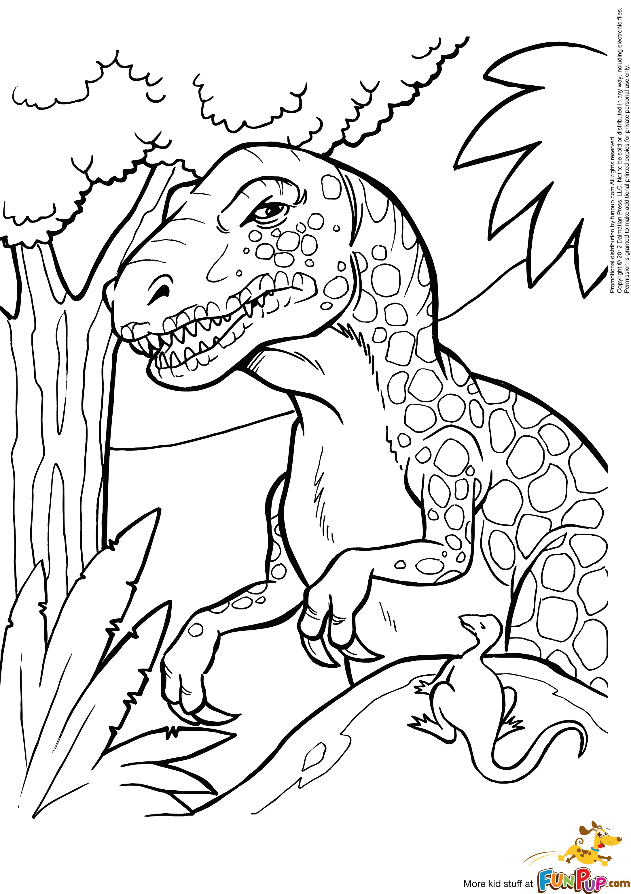 33 Fun T-Rex Coloring Pages Printable 1