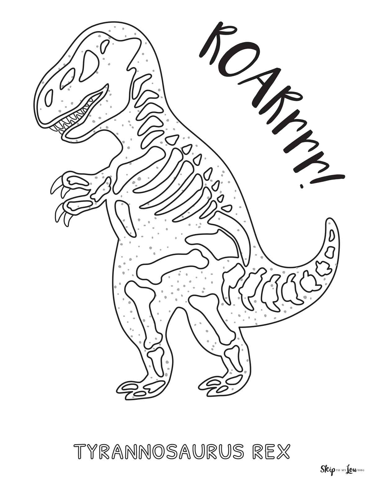 33 Fun T-Rex Coloring Pages Printable 15