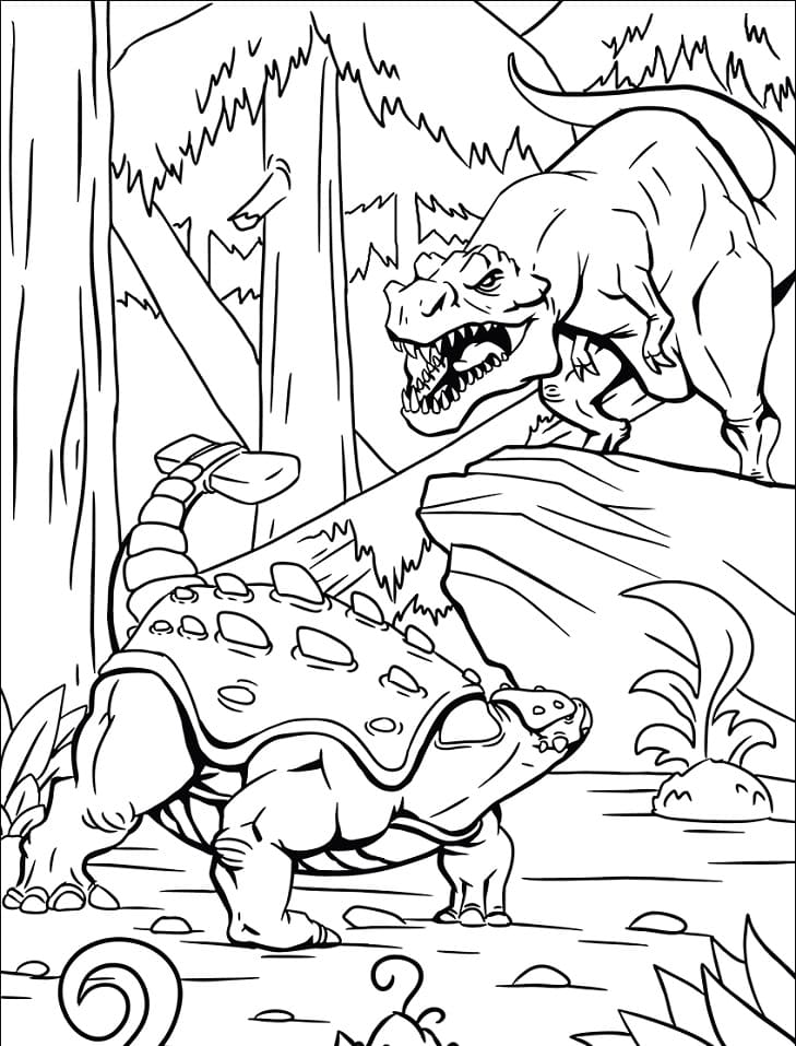 33 Fun T-Rex Coloring Pages Printable 16