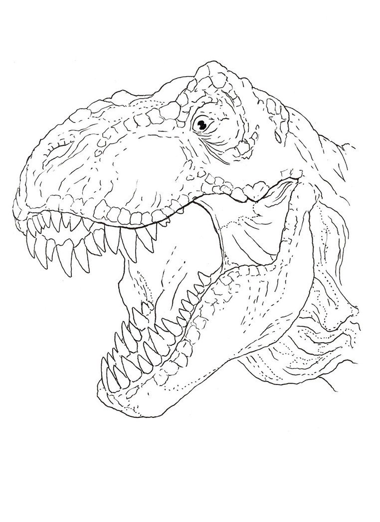 33 Fun T-Rex Coloring Pages Printable 2