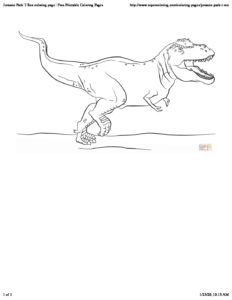 33 Fun T-Rex Coloring Pages Printable 22