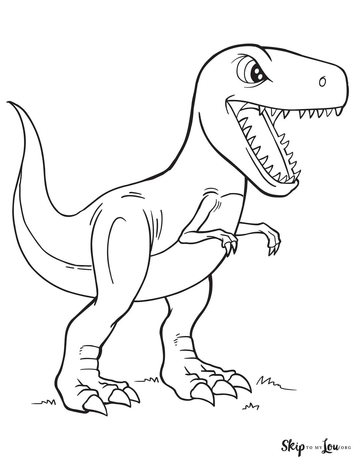 33 Fun T-Rex Coloring Pages Printable 24