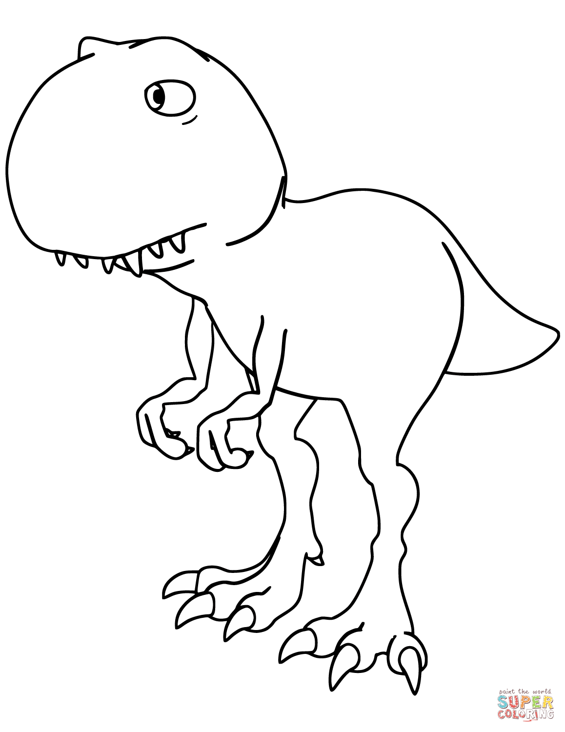 33 Fun T-Rex Coloring Pages Printable 26