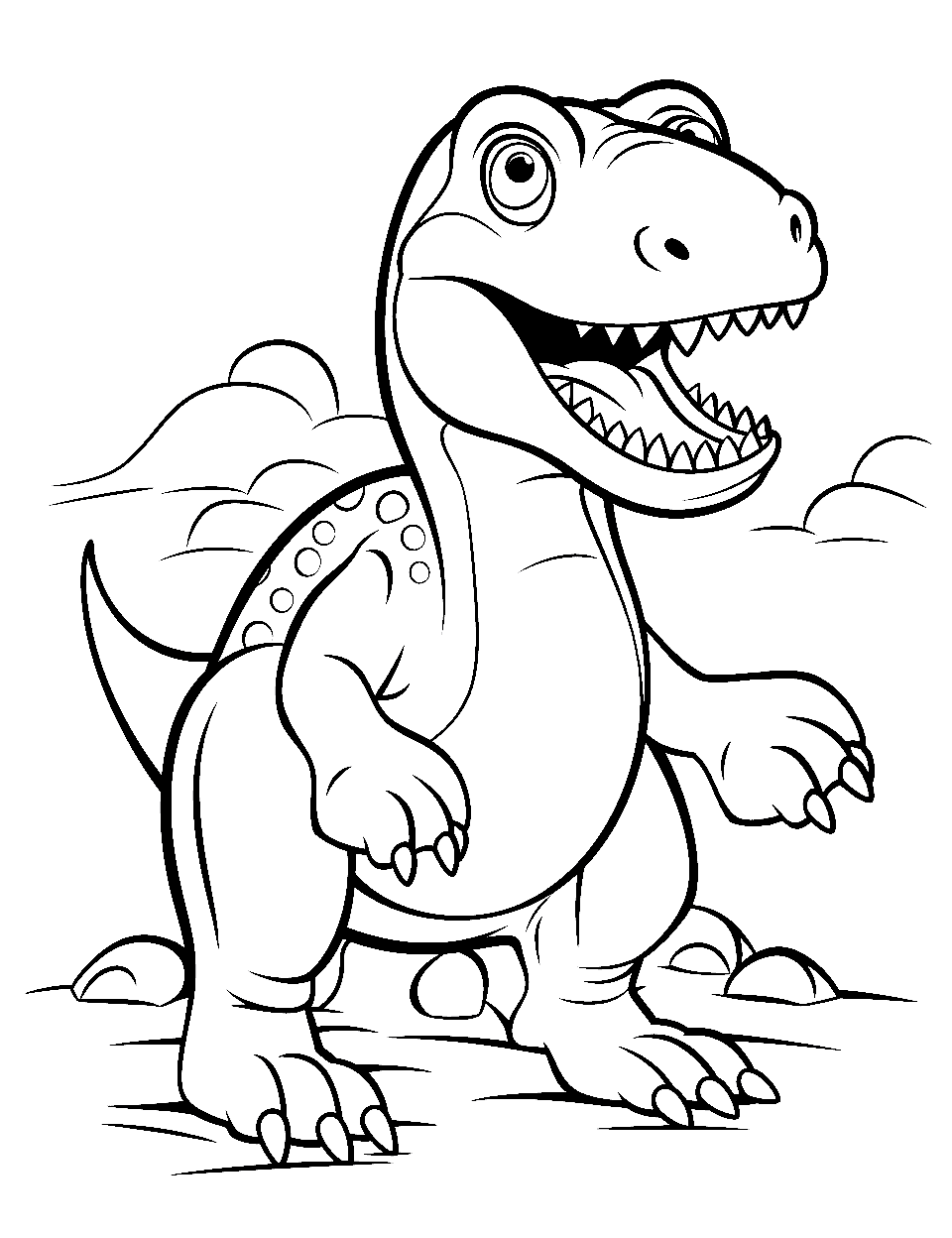 33 Fun T-Rex Coloring Pages Printable 29