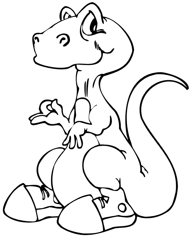 33 Fun T-Rex Coloring Pages Printable 3