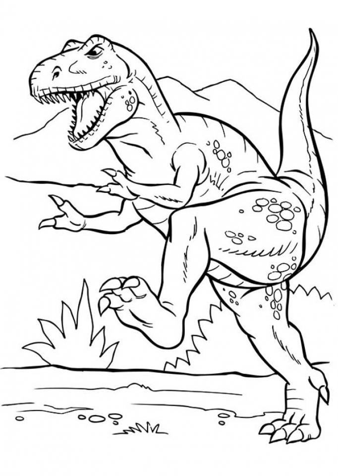 33 Fun T-Rex Coloring Pages Printable 30