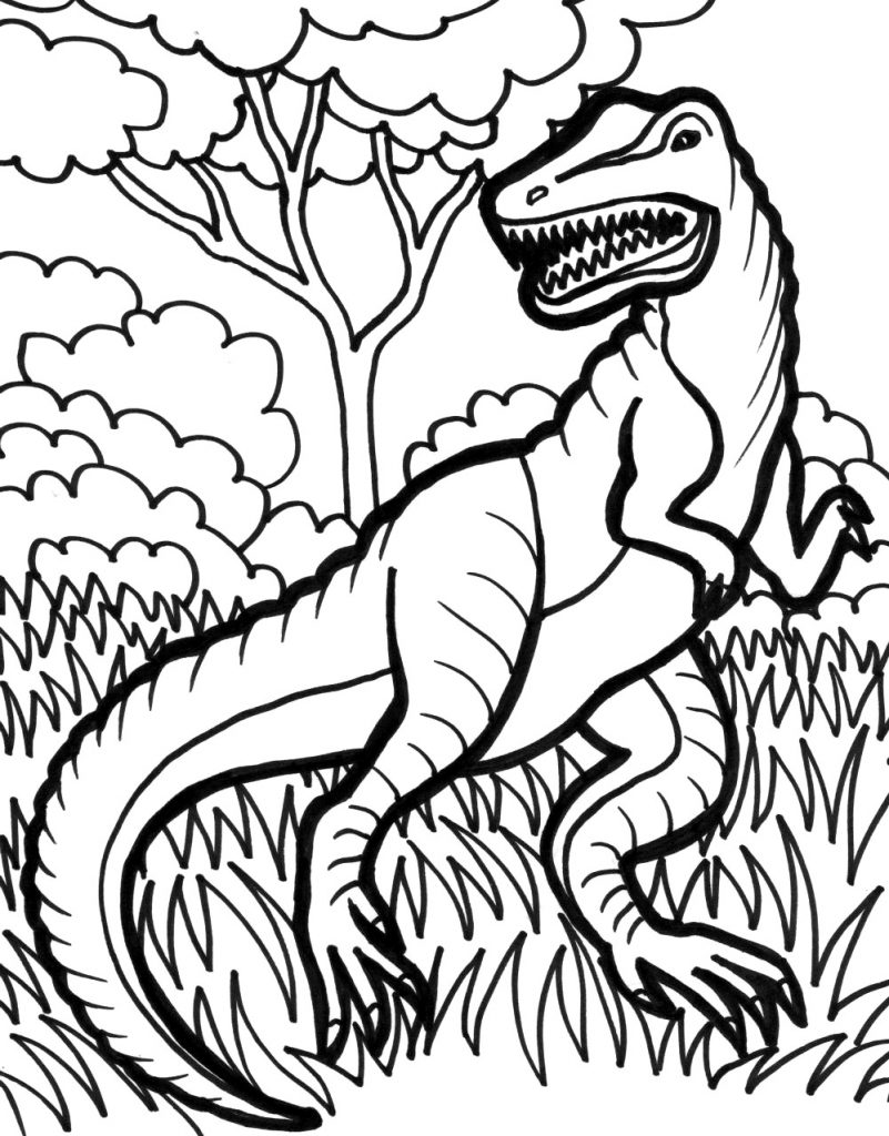 33 Fun T-Rex Coloring Pages Printable 31