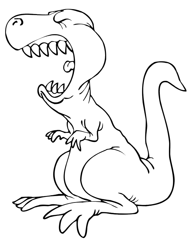 33 Fun T-Rex Coloring Pages Printable 32