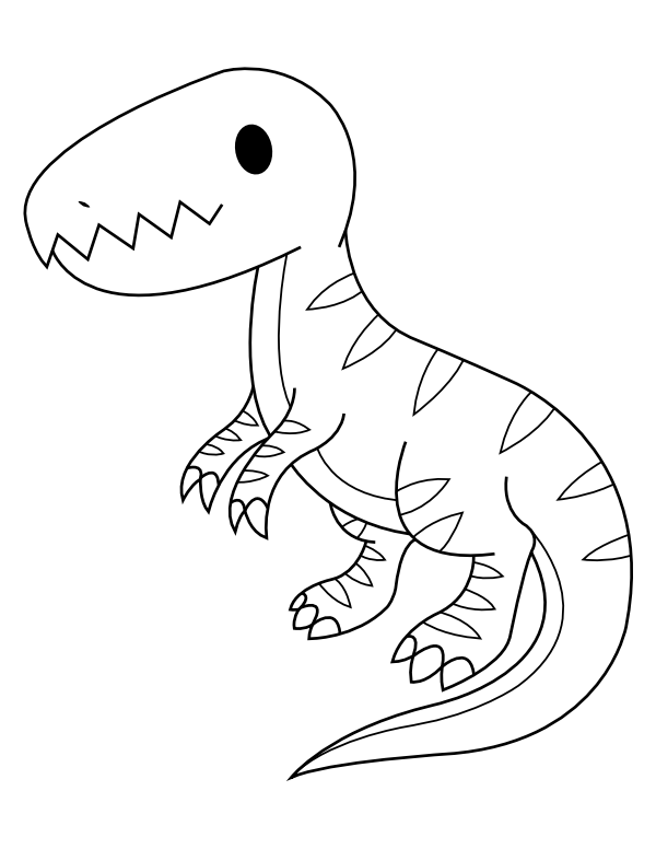 33 Fun T-Rex Coloring Pages Printable 33