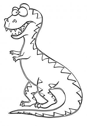 33 Fun T-Rex Coloring Pages Printable 34