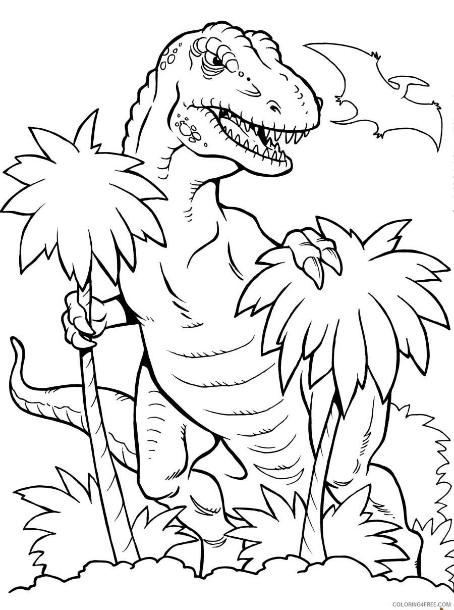 33 Fun T-Rex Coloring Pages Printable 9