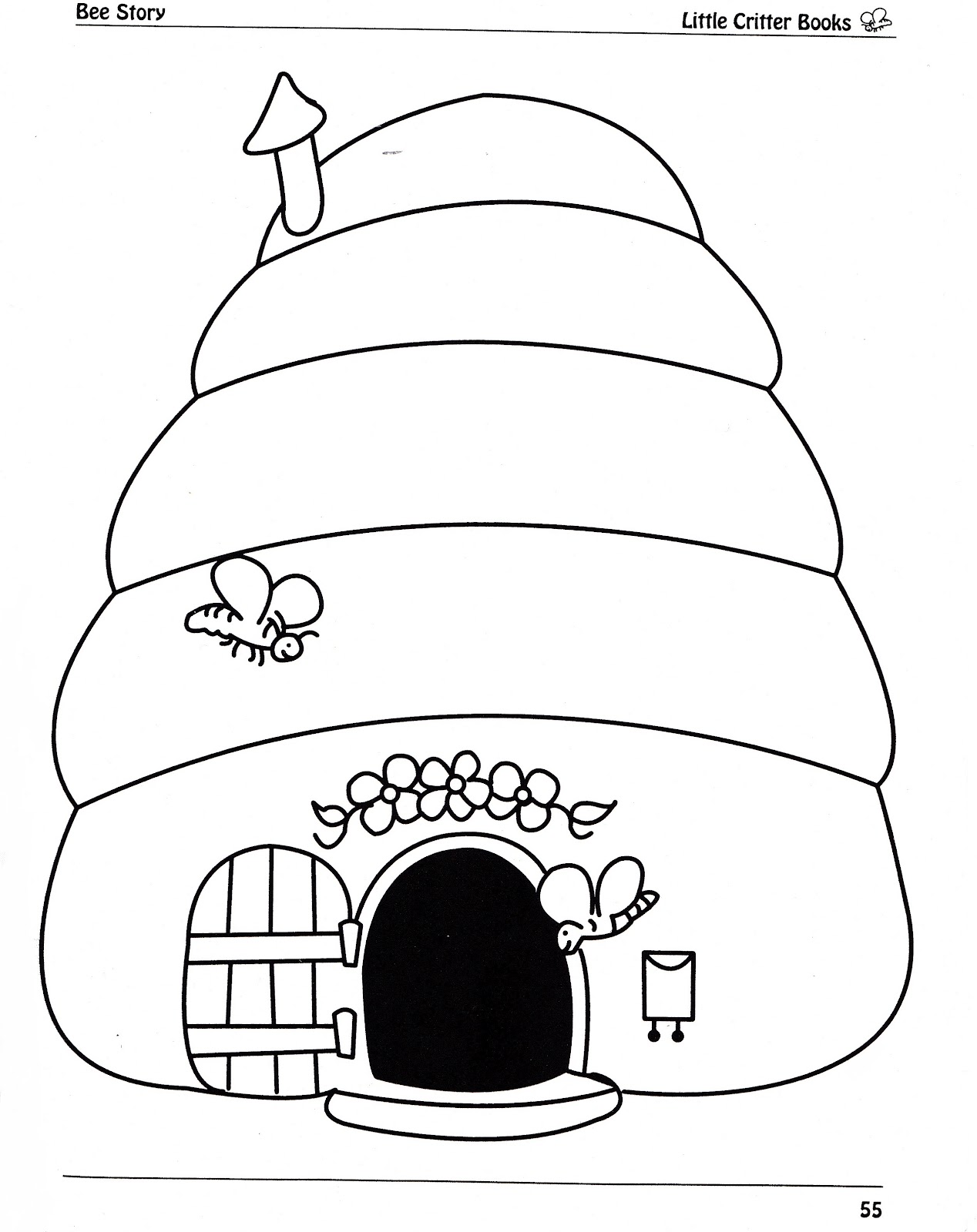 35 Busy Beehive Coloring Pages Printable 10