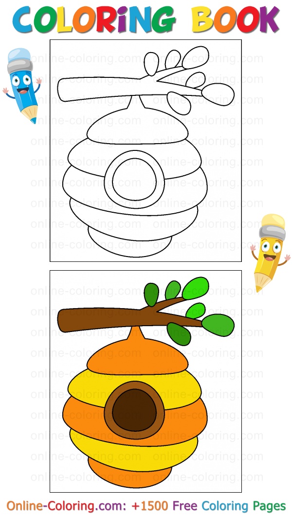 35 Busy Beehive Coloring Pages Printable 14