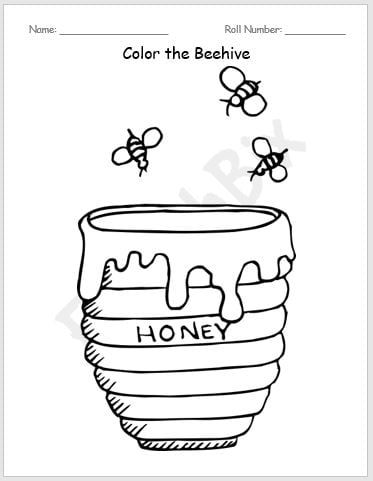 35 Busy Beehive Coloring Pages Printable 17