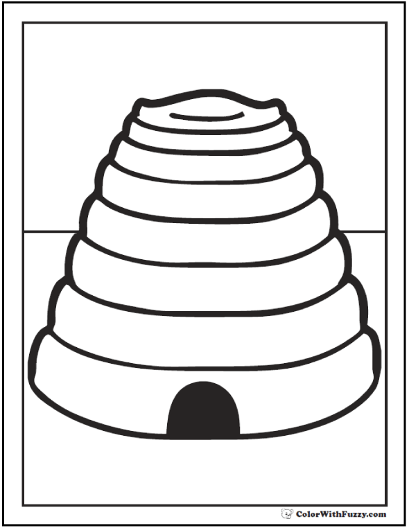 35 Busy Beehive Coloring Pages Printable 29